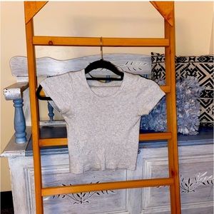 Grey crop top